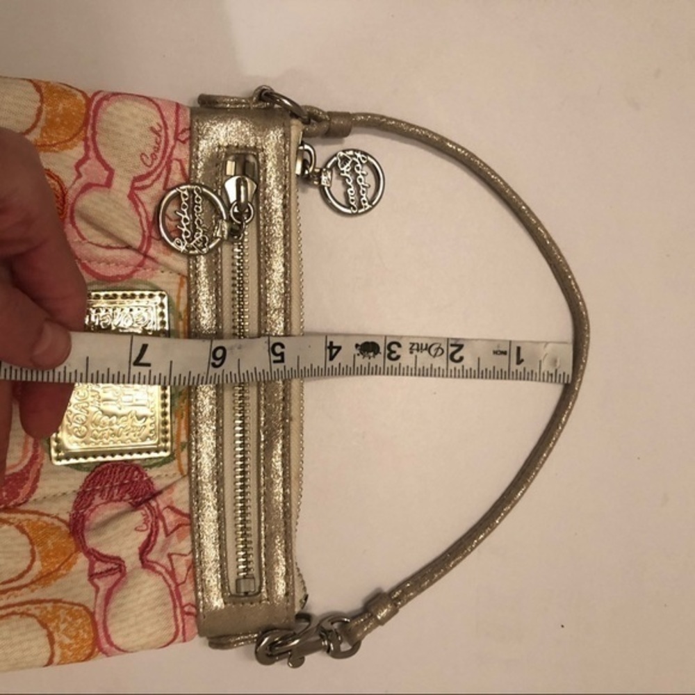 Coach poppy mini bag baguette multicolor Scribble - Picture 12 of 12